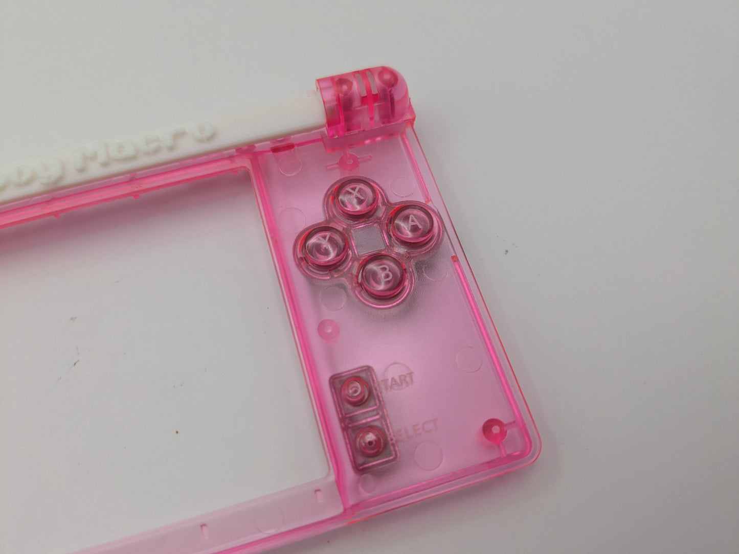 Gameboy Macro Faceplate Custom Hinge