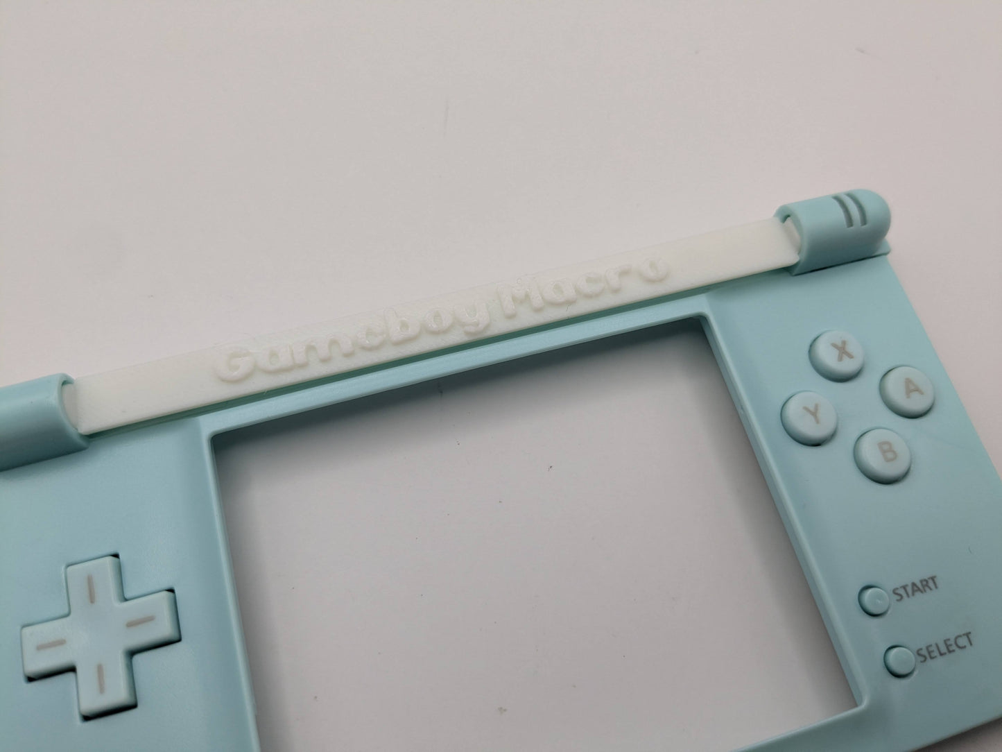 Gameboy Macro Faceplate Custom Hinge MInt green