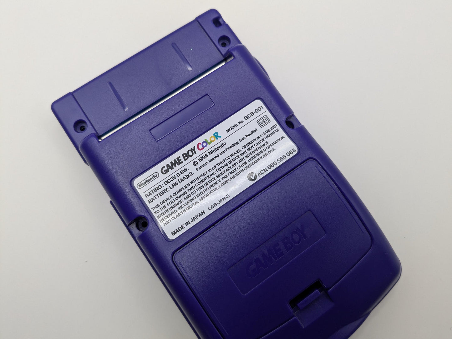 Gameboy Color label sticker White