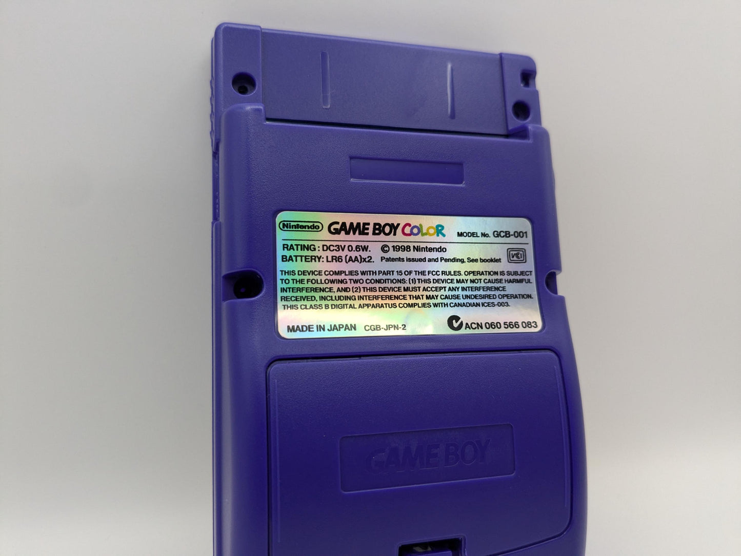 Gameboy Color label sticker holographic