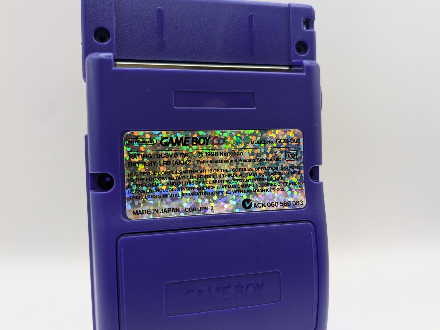 Gameboy Color label sticker Glitter Holographic