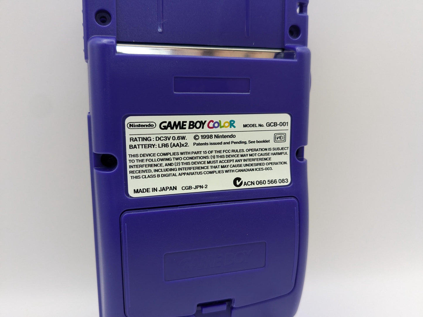 Gameboy Color label sticker White