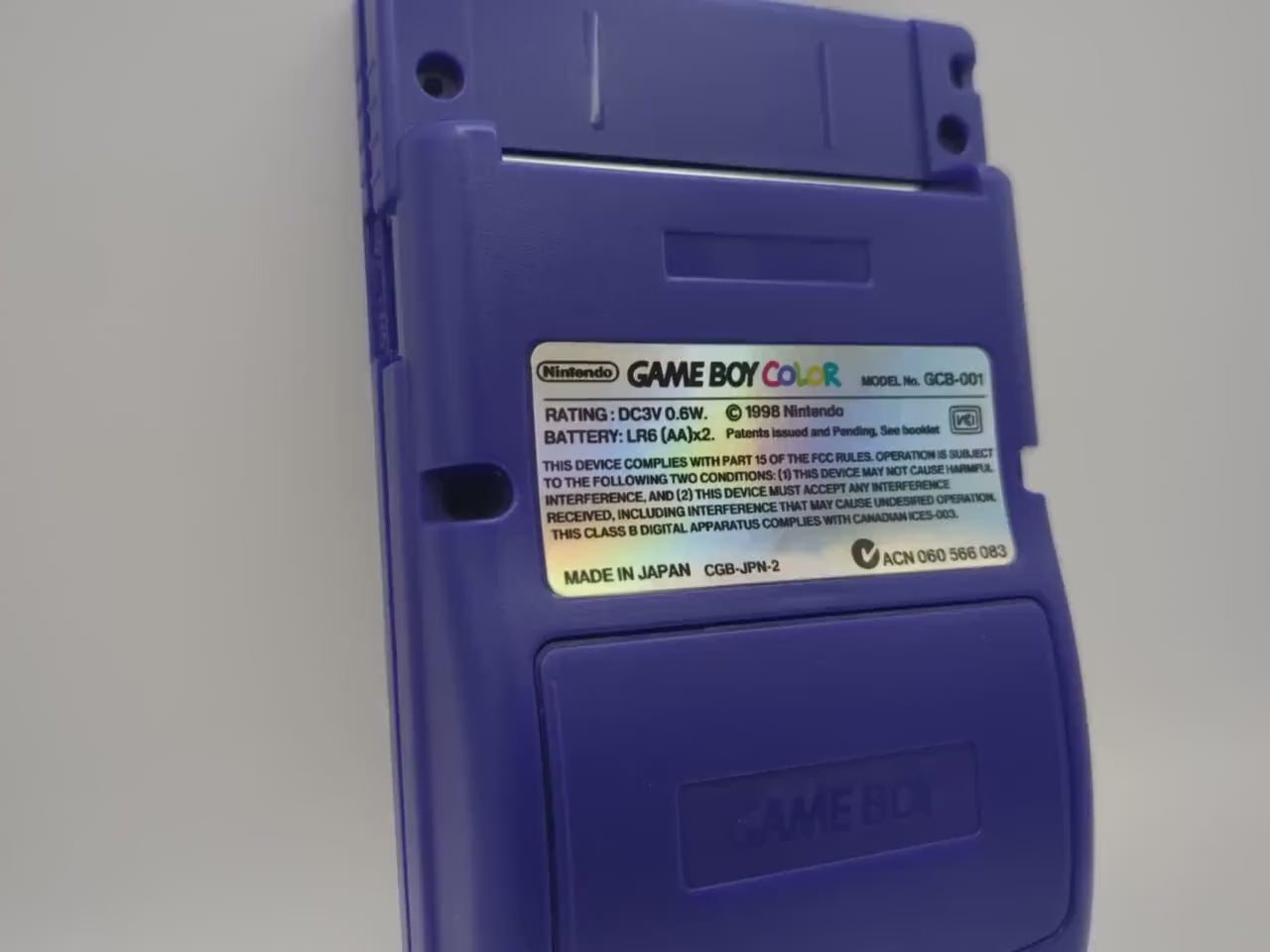 Gameboy Color label sticker holographic