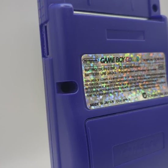 Gameboy Color label sticker Glitter Holographic