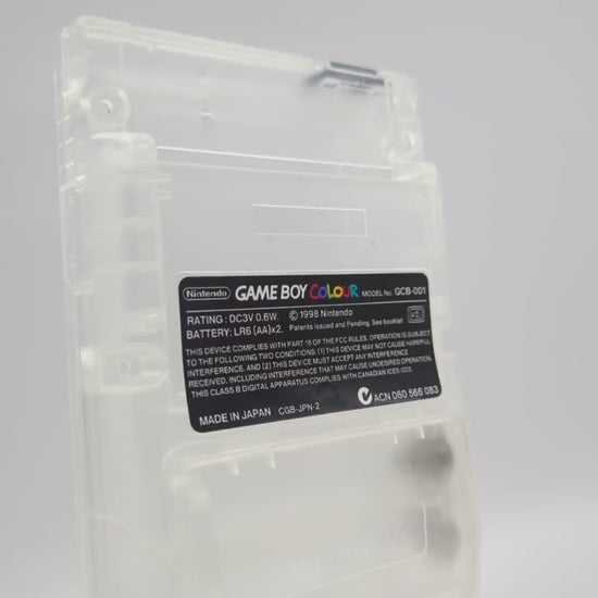 Gameboy Colour label sticker Black (UK Spelling)