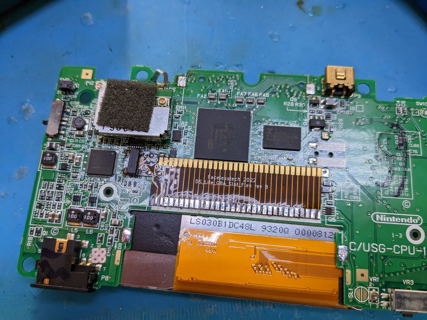 Ds lite flush GBA port flex PCB